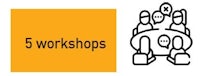 the logo for 5 workshops